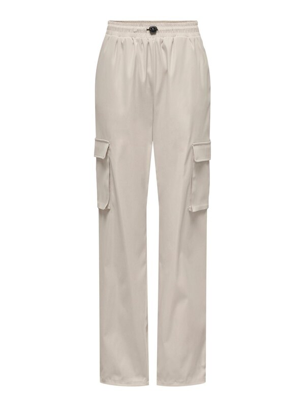ONLY Wide Leg Pantaloni Cargo 'ONLCashi' In Pietra