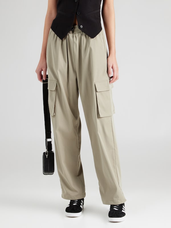 ONLY Wide Leg Pantaloni Cargo 'ONLCashi' In Verde Chiaro
