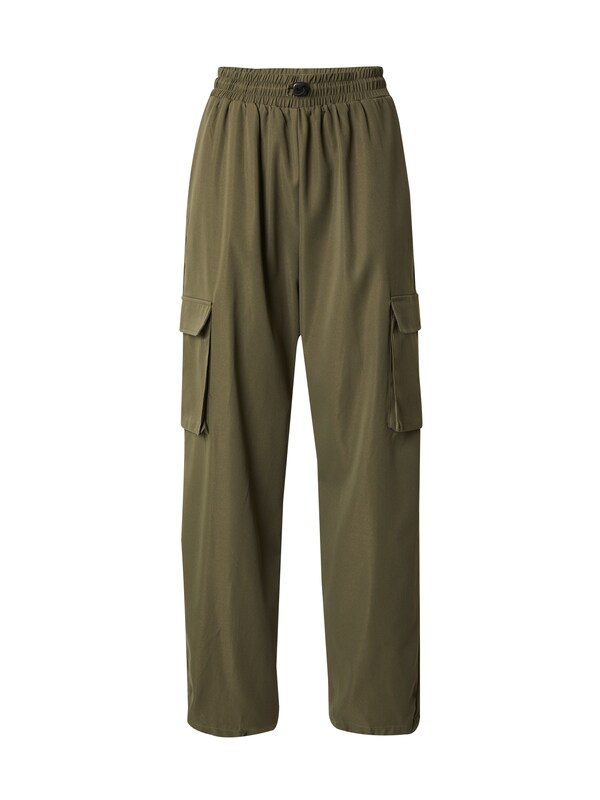 ONLY Wide leg Pantaloni cargo 'ONLCashi' in Verde Scuro