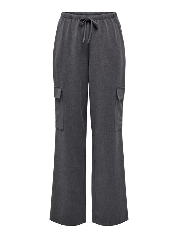 ONLY Wide leg Pantaloni cargo 'VERENA' in Grigio Scuro