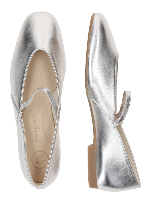 Paul Green Ballerina Con Cinturino In Argento