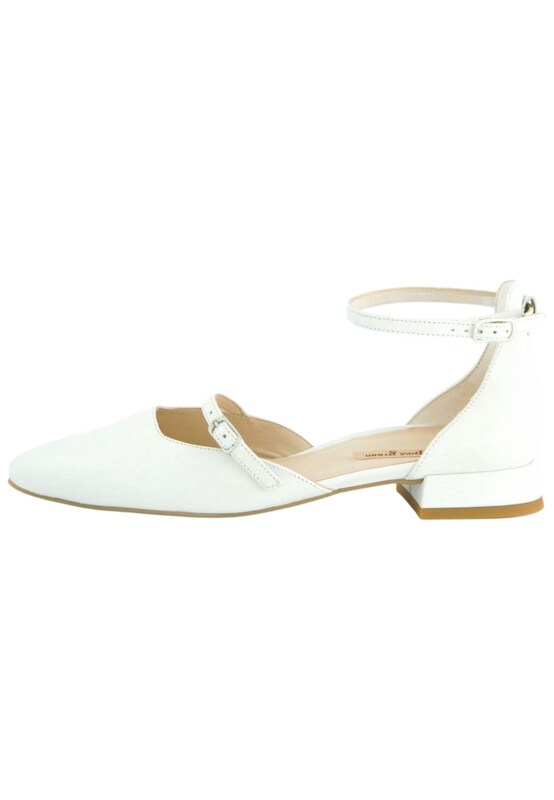 Paul Green Ballerina Con Cinturino In Bianco
