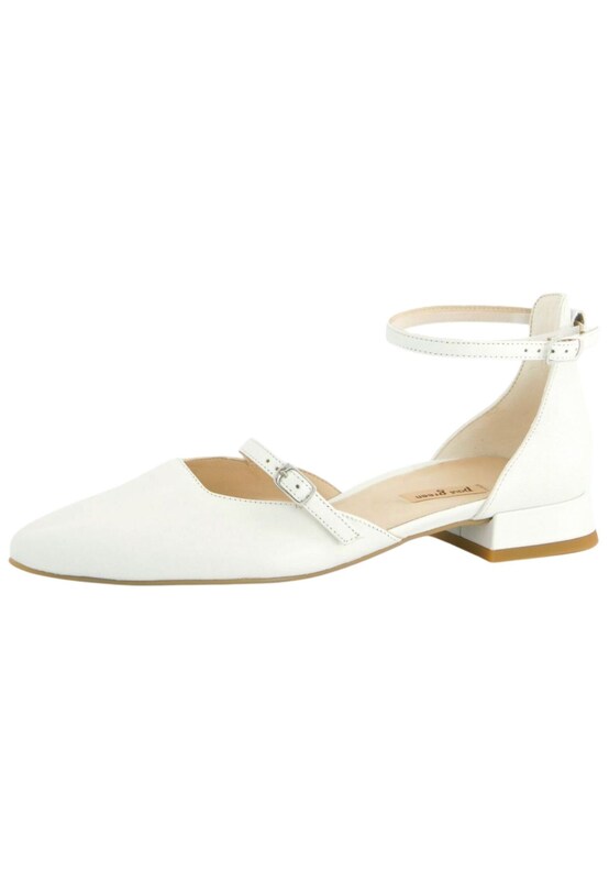 Paul Green Ballerina con cinturino in Bianco