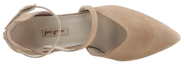 Paul Green Ballerina Con Cinturino In Marrone Chiaro