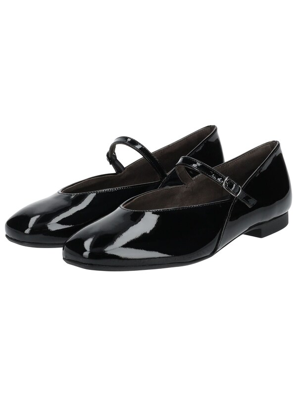 Paul Green Ballerina Con Cinturino In Nero