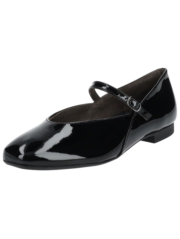 Paul Green Ballerina con cinturino in Nero