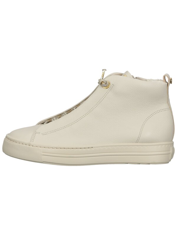 Paul Green Sneaker Alta In Beige Chiaro