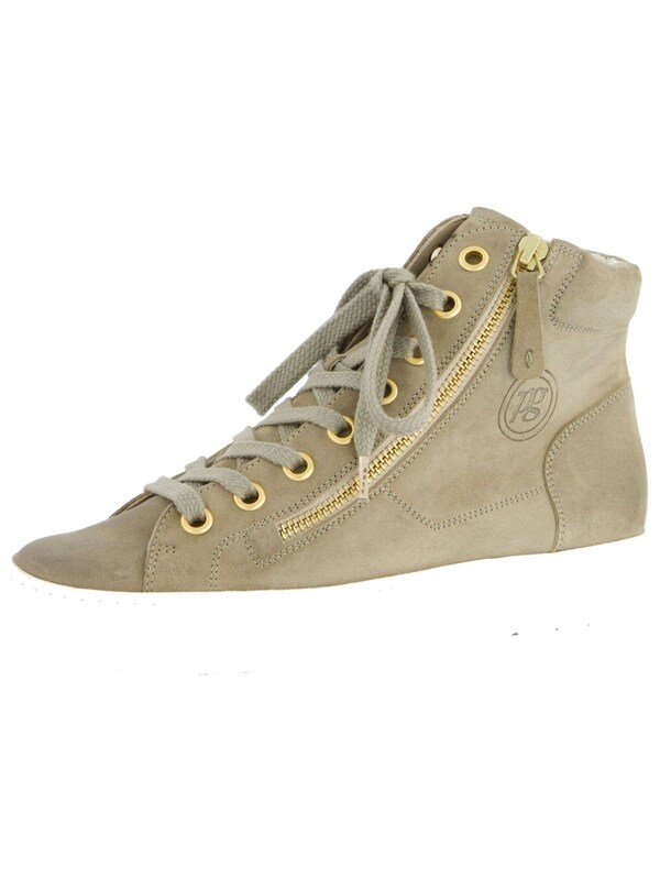 Paul Green Sneaker alta in Beige Scuro