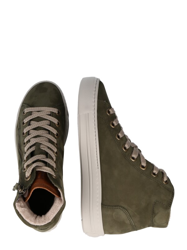 Paul Green Sneaker Alta In Marrone