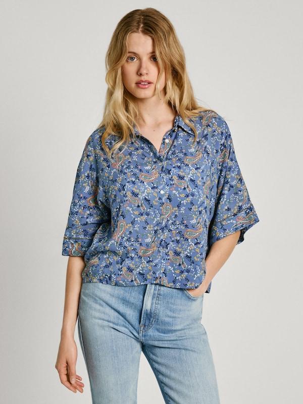Pepe Jeans Camicia Da Donna 'Mery' In Marino Opale
