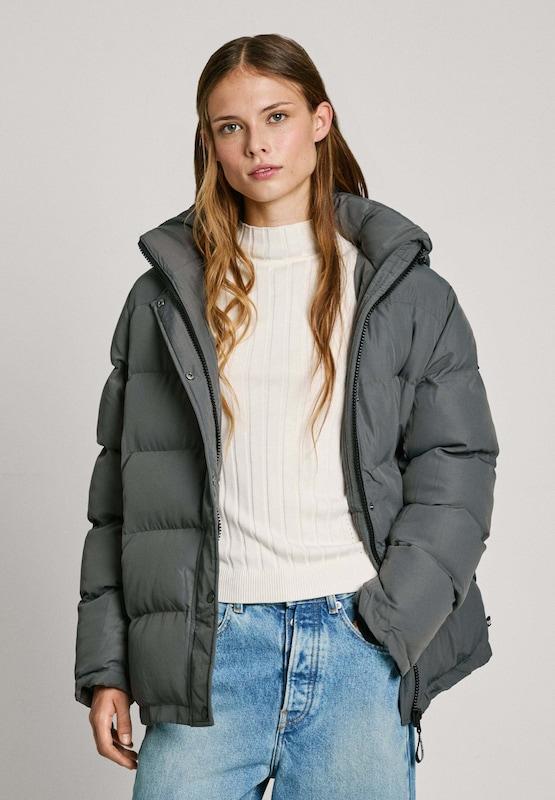 Pepe Jeans Giacca Invernale 'BIBI' In Grigio Scuro