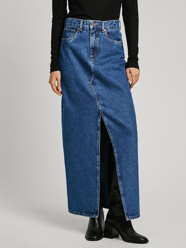 Pepe Jeans Gonna In Blu Denim