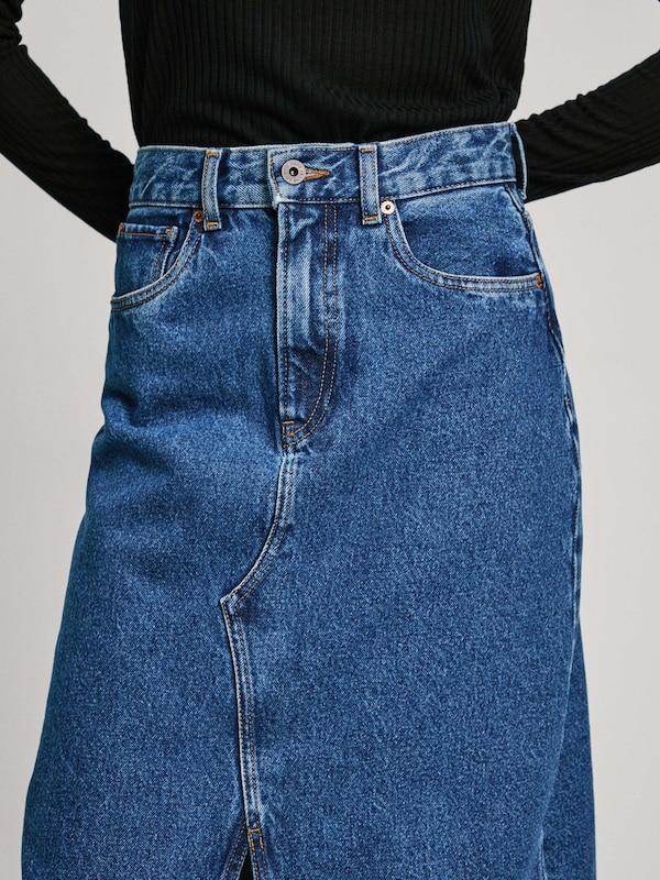 Pepe Jeans Gonna In Blu Denim