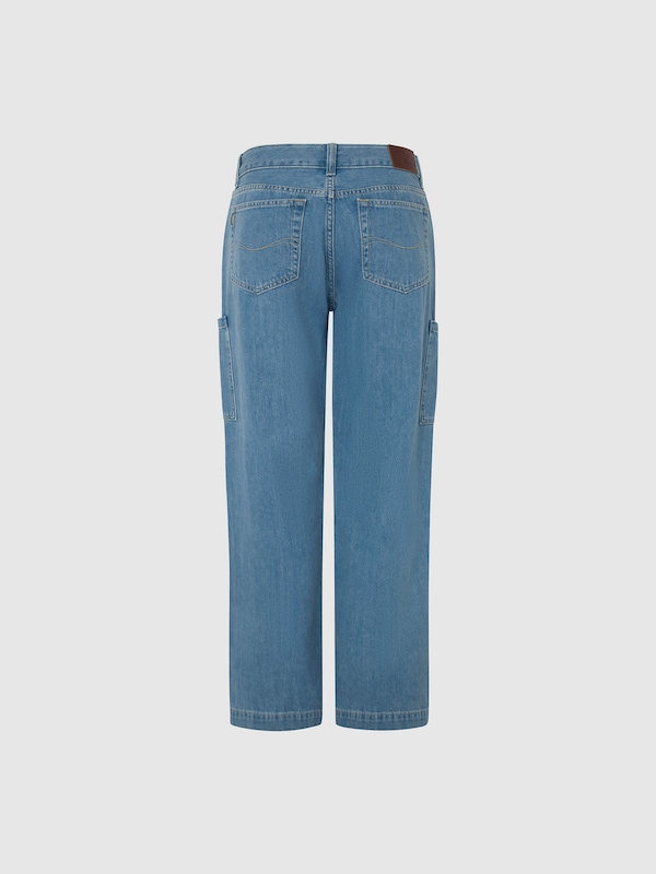 Pepe Jeans Loosefit Jeans Cargo In Blu Denim
