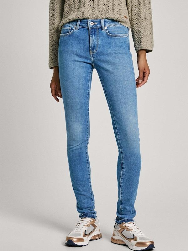 Pepe Jeans Skinny Jeans In Blu Denim