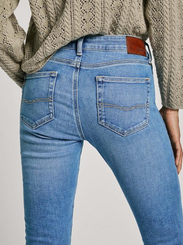 Pepe Jeans Skinny Jeans In Blu Denim