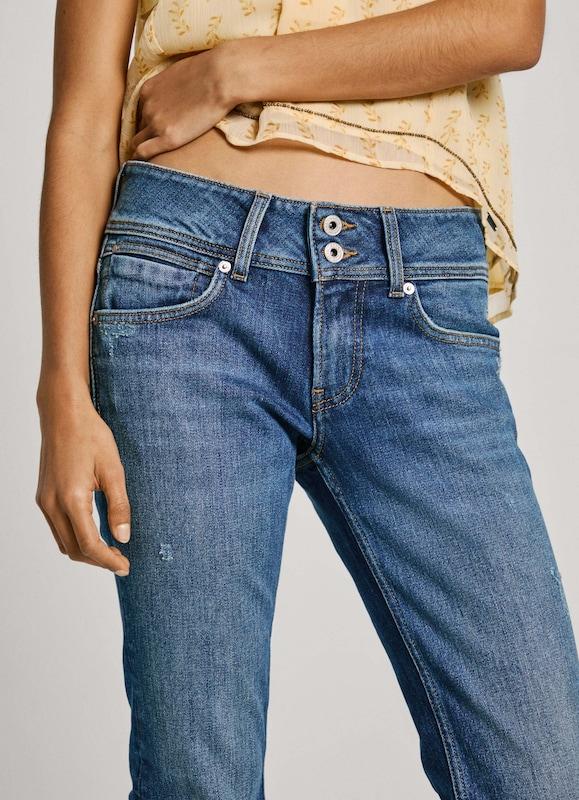 Pepe Jeans Slimfit Jeans 'Venus' In Blu Denim