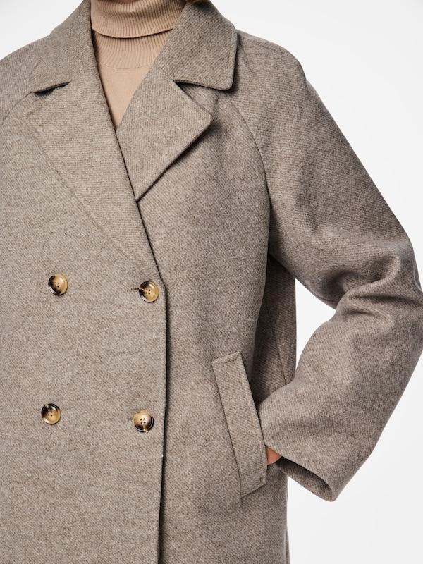 PIECES Cappotto Di Mezza Stagione 'PCMarbel' In Color Fango