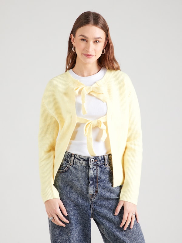 PIECES Giacchetta In Giallo Pastello