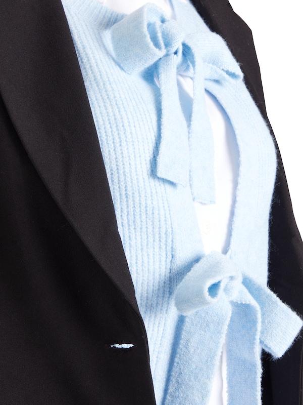 PIECES Gilet In Maglia In Blu Chiaro