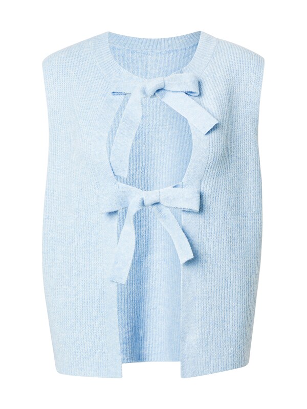 PIECES Gilet in maglia in Blu Chiaro
