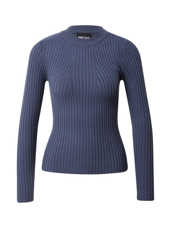 PIECES Pullover 'Crista' In Blu Scuro