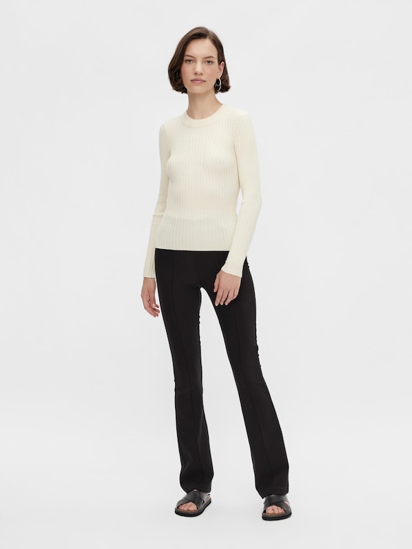 PIECES Pullover 'Crista' In Crema