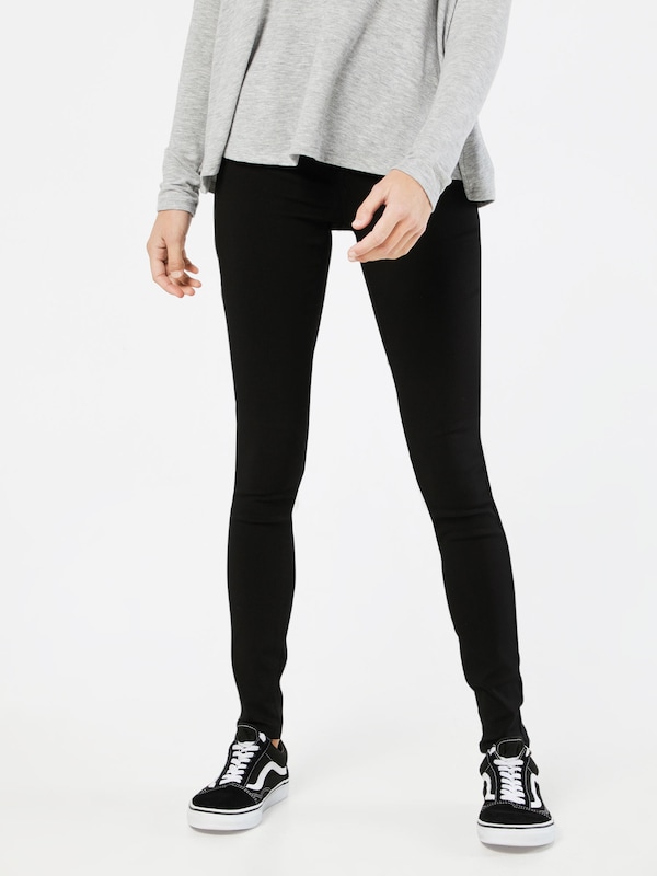 PIECES Skinny Jeggings In Nero Denim