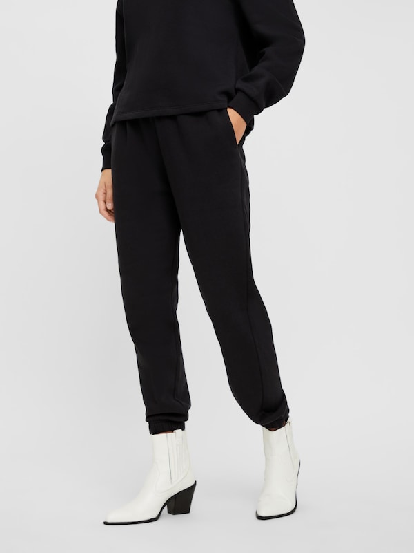 PIECES Tapered Pantaloni 'Chilli' In Nero