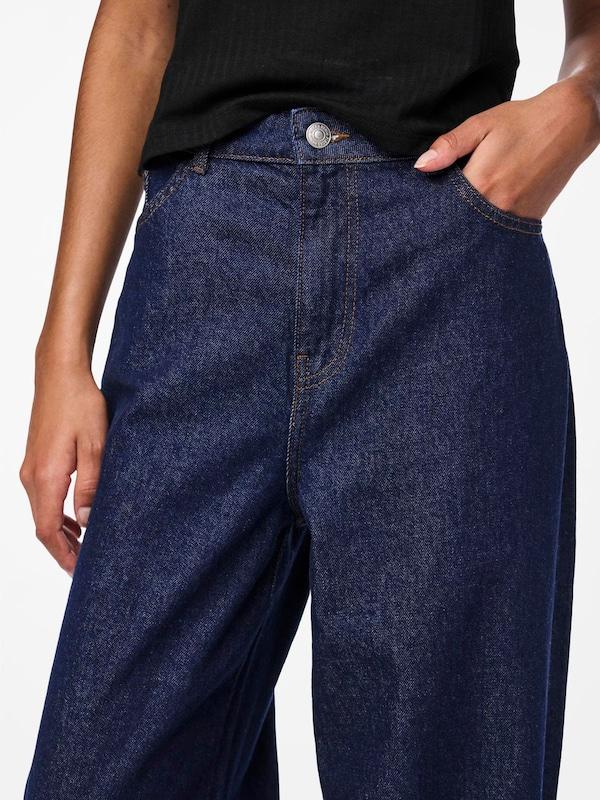 PIECES Wide Leg Jeans 'PCSelma' In Blu Scuro