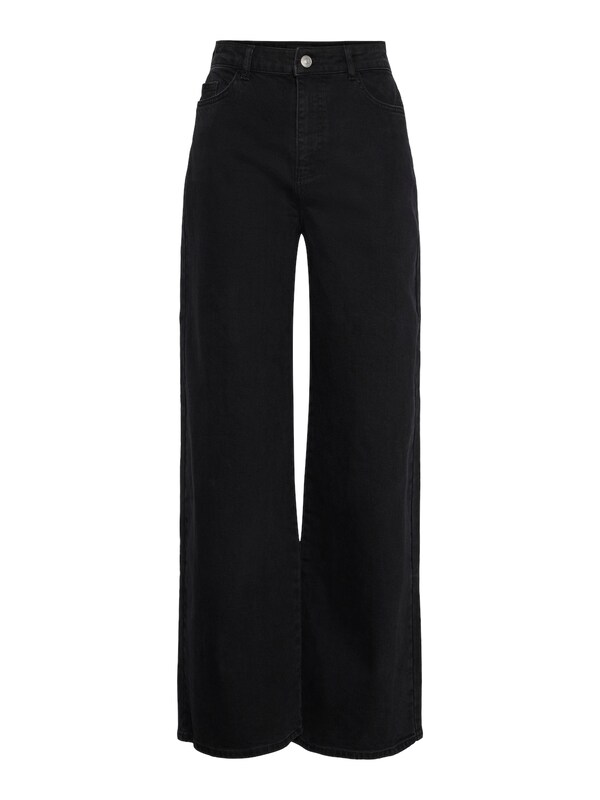 PIECES Wide leg Jeans 'Selma' in Nero Denim