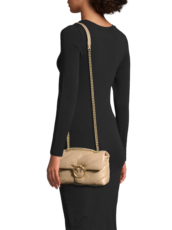 PINKO Borsa A Tracolla 'Love' In Beige