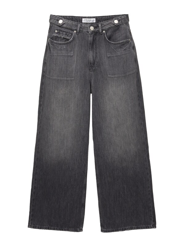 Pull&Bear Baggy Jeans in Nero Denim