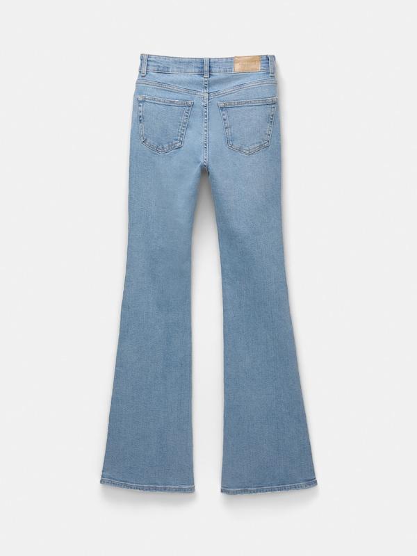 Pull&Bear Flared Jeans In Blu Denim