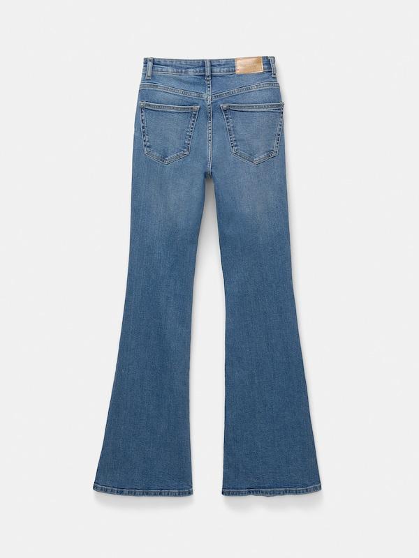 Pull&Bear Flared Jeans In Blu Denim