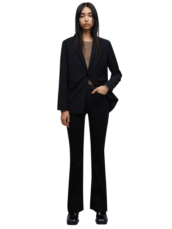 Pull&Bear Flared Jeans In Nero