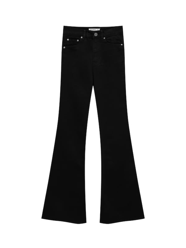 Pull&Bear Flared Jeans in Nero
