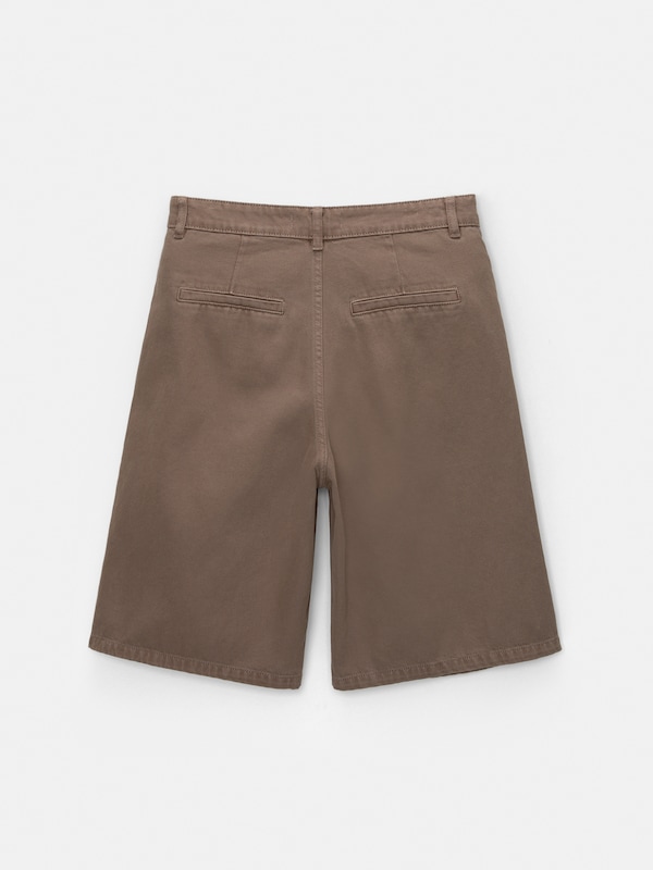 Pull&Bear Loosefit Jeans Con Pieghe In Marrone