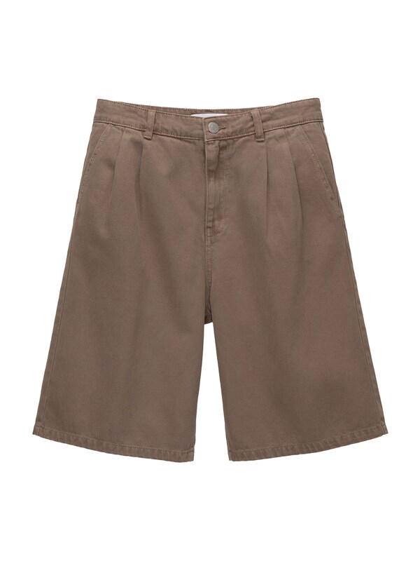Pull&Bear Loosefit Jeans con pieghe in Marrone