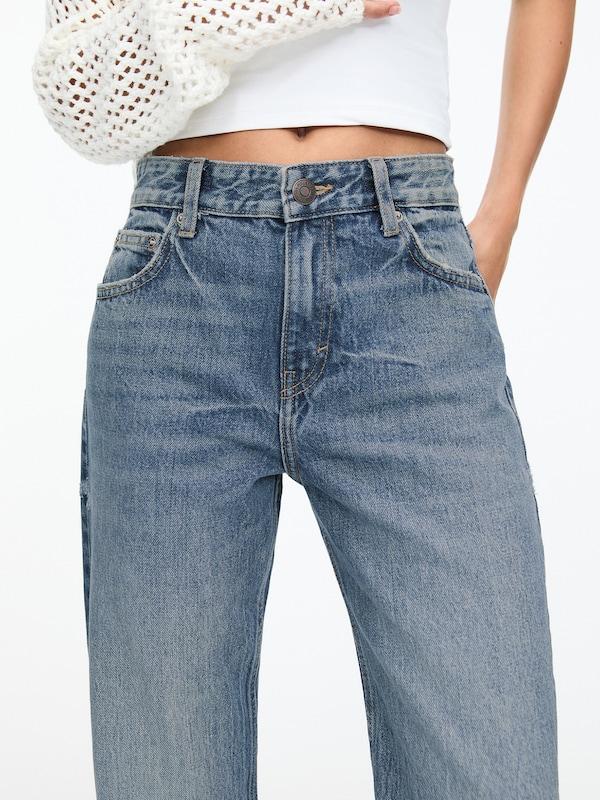 Pull&Bear Loosefit Jeans In Blu Denim