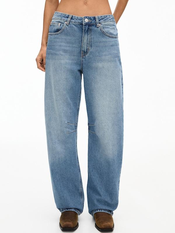 Pull&Bear Loosefit Jeans In Blu Denim
