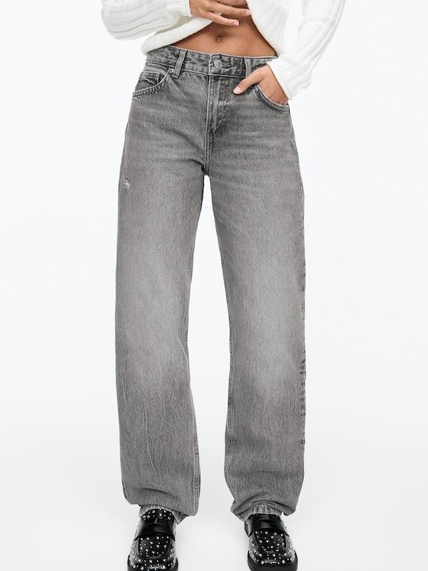 Pull&Bear Loosefit Jeans In Grigio
