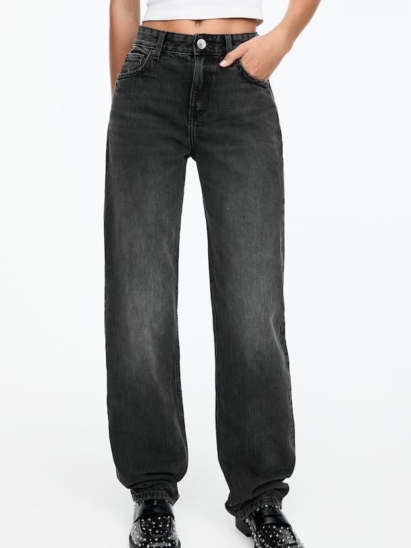 Pull&Bear Loosefit Jeans In Nero Denim