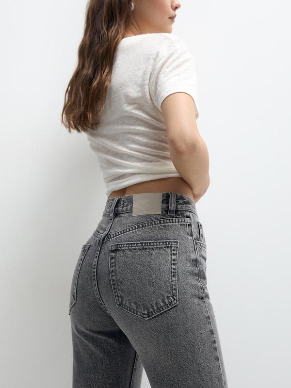 Pull&Bear Regular Jeans In Grigio Denim