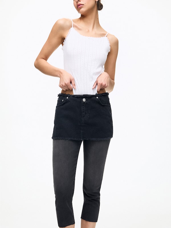 Pull&Bear Slimfit Jeans In Nero Denim