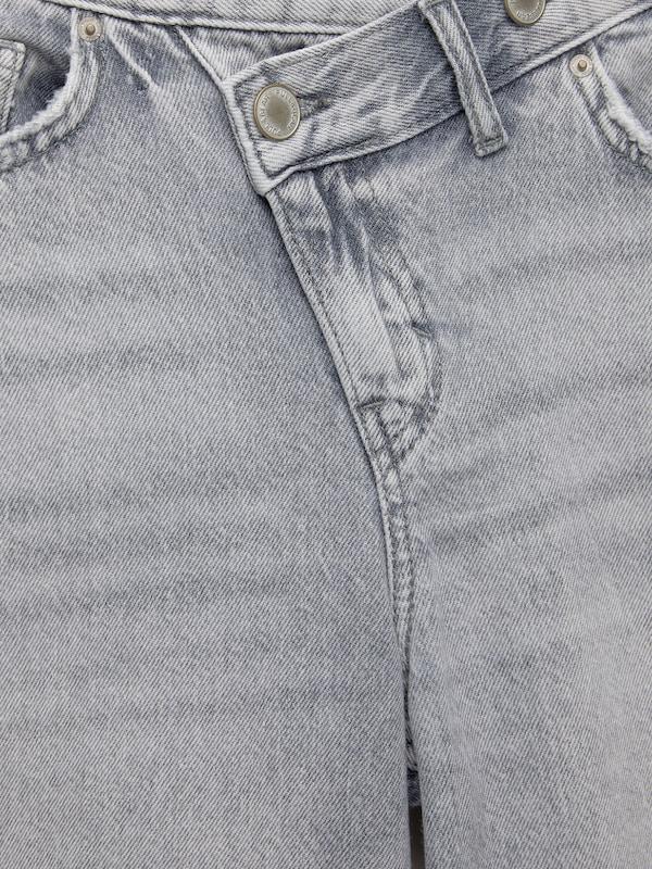 Pull&Bear Wide Leg Jeans In Grigio Denim