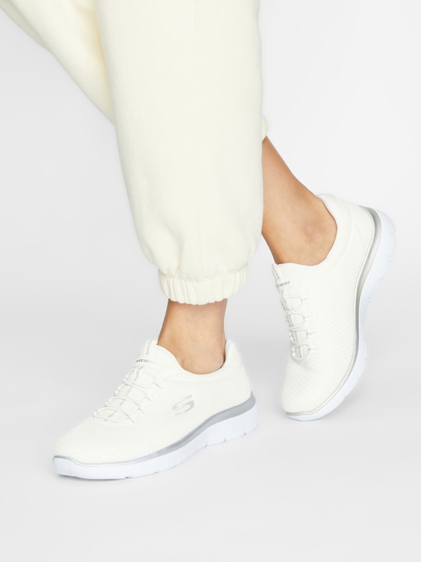 SKECHERS Scarpa Slip-on 'Summits' In Bianco