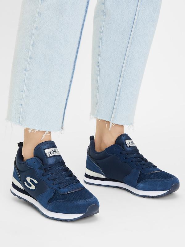 SKECHERS Sneaker Bassa 'Gold'n Gurl' In Navy