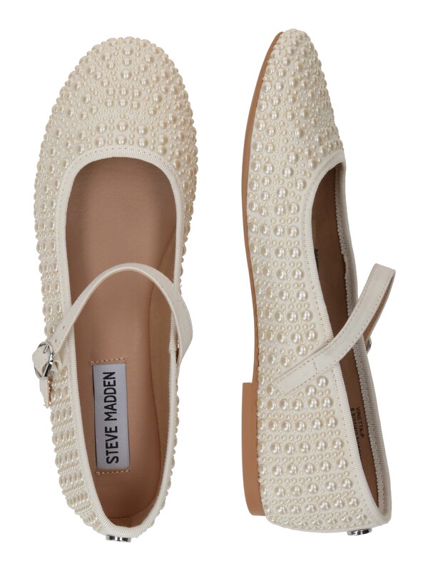 STEVE MADDEN Ballerina Con Cinturino 'Vinetta' In Bianco Naturale