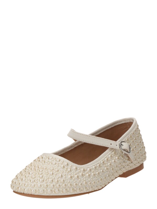 STEVE MADDEN Ballerina Con Cinturino 'Vinetta' In Bianco Naturale